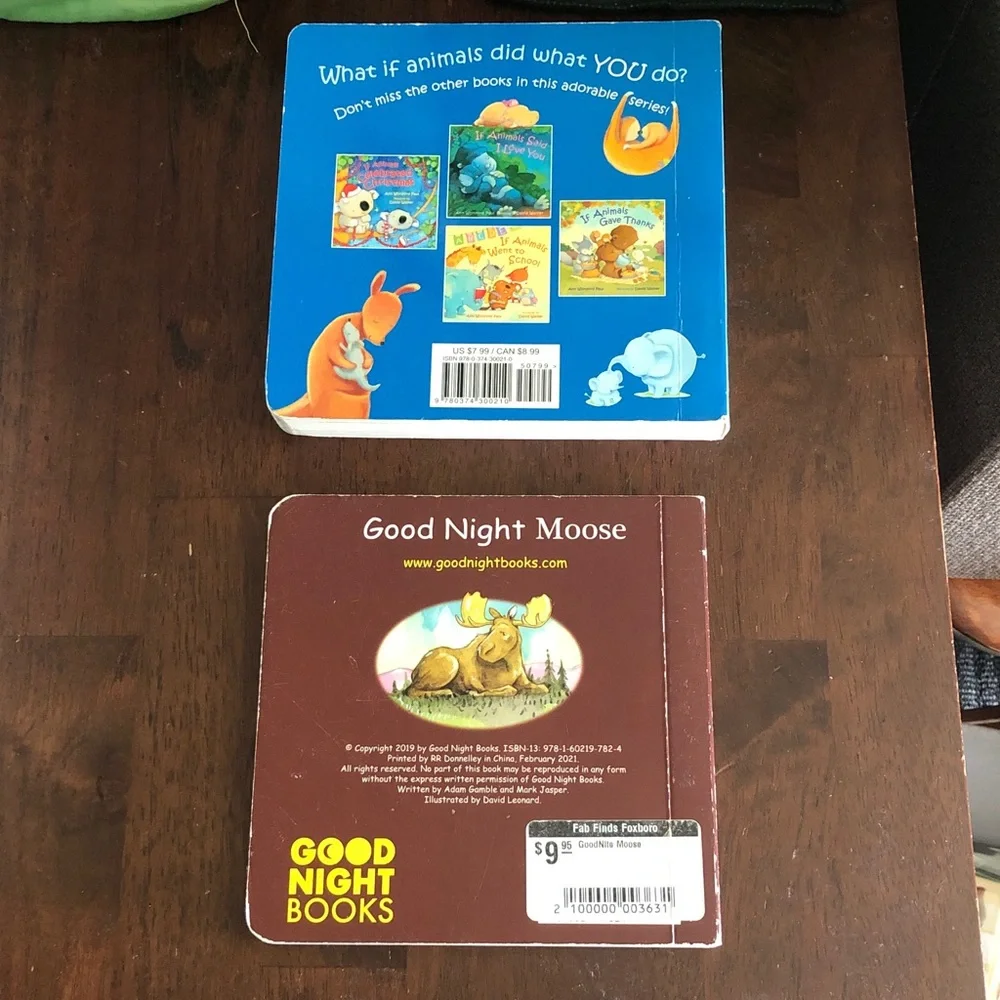 Good Night Moose and If Animals Kissed Good Night Board Book Set